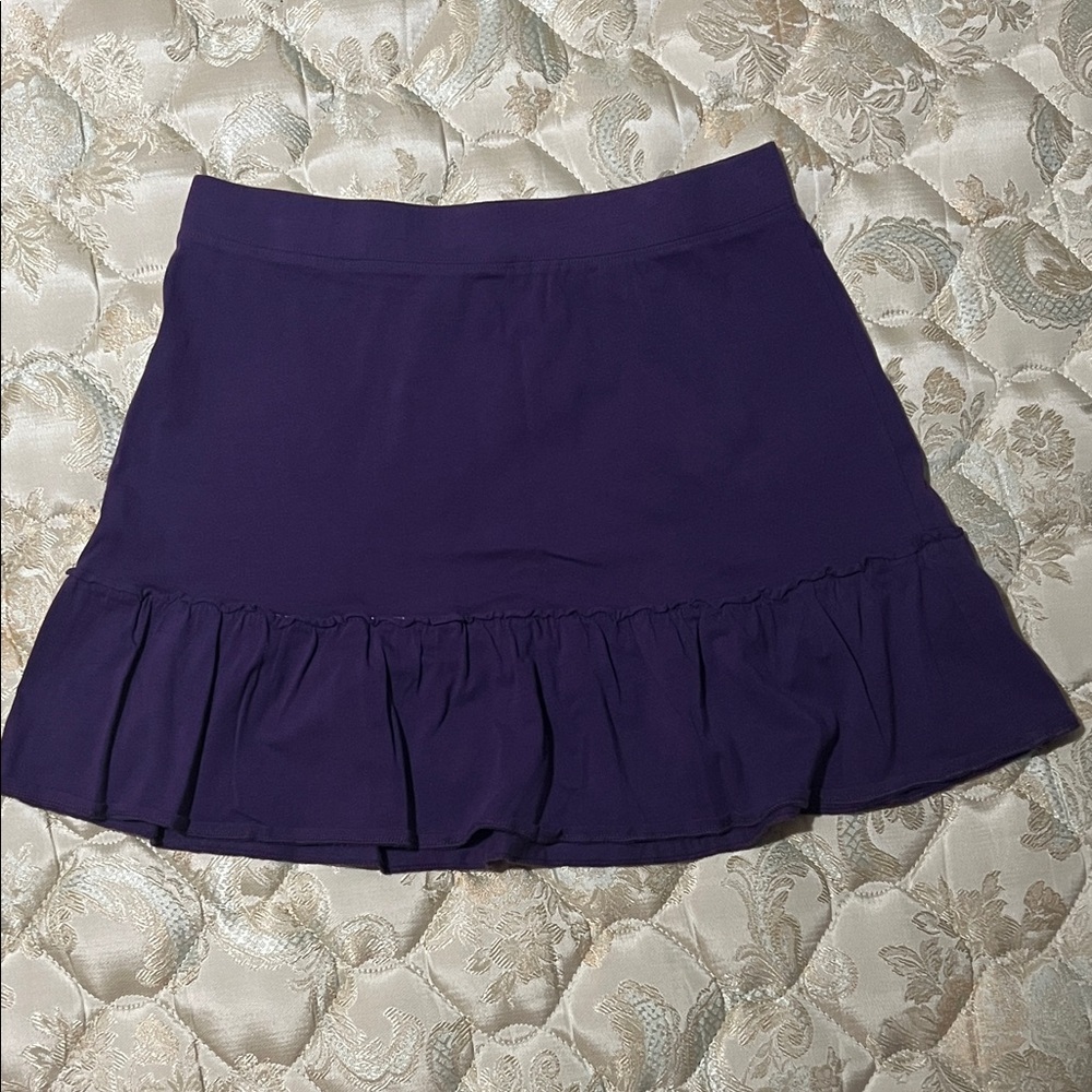 LOFT Women's Deep Purple Mini Skirt